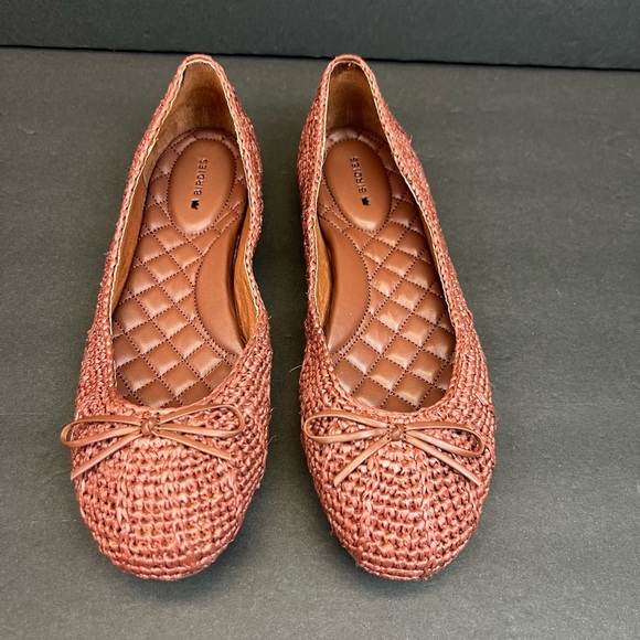 Birdies Loafers Brown Woven Flats Size 7.5 Slip On - Picture 6 of 10